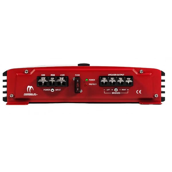 PX-1000.2 2 Channel 1000-Watt Car Stereo Amplifier Plus Amp Wiring Kit (2-Pack)