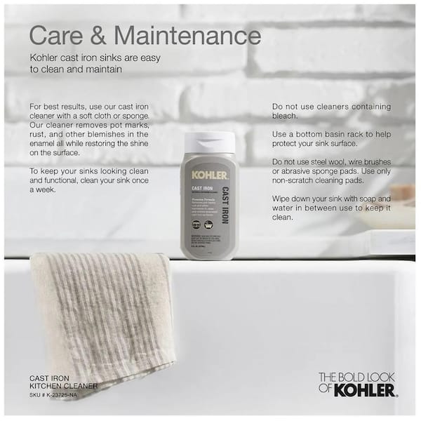 Deerfield Undermount Cast Iron 33 in. 5-Hole Double Bowl Kitchen Sink in White