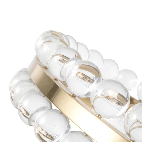 Jackson 8-Light 24 in. Bronze Semi-Flush Mount With Crystal