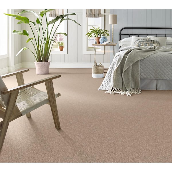 Urban Artifact II - Adobe - Brown 60.9 oz. Nylon Texture Installed Carpet
