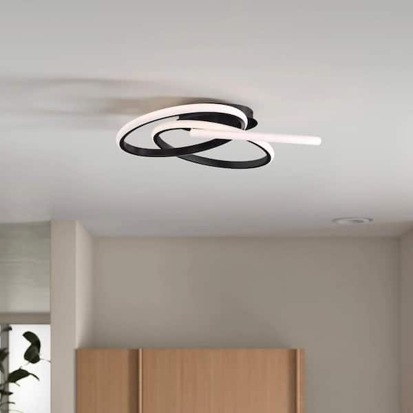 20.47 in. 1-Light Modern Linear Integrated LED Flush Mount Ceiling Lighting Fixtures