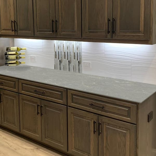 6 ft. L x 25 in. D Engineered Composite Countertop in Soapstone Mist with Satin Finish