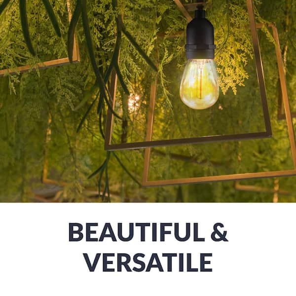 11-Watt Equivalent S14 Shatter-Resistant String Light Edison LED Bulbs Warm White 2700K (30-Pack)