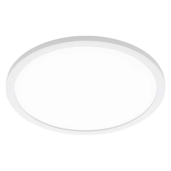 Trago 2 16 in. W x 0.51 in. H 1-Light White LED Flush Mount with White Acrylic Diffuser