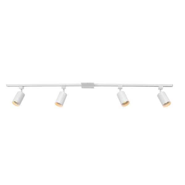 Tribeca 4.67 ft. 4-Light Matte White Linear Track Lighting Kit