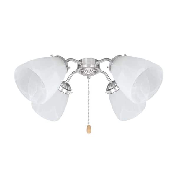 4-5/8 in. Alabaster Ceiling Fan Replacement Glass Shade (4-Pack)