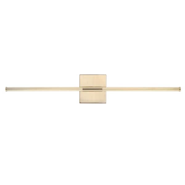 Makena 28 in. Gold Dimmable Integrated LED Metal Wall Sconce