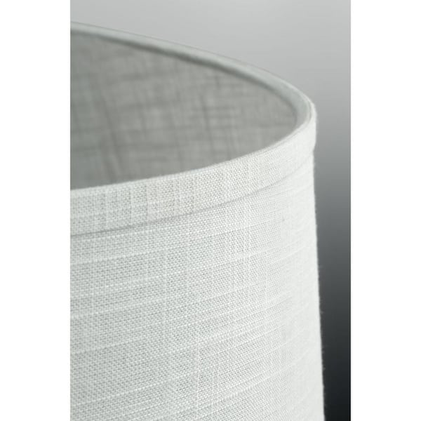 Cherish Collection 2-Light Antique Bronze Wall Sconce with Linen Shade