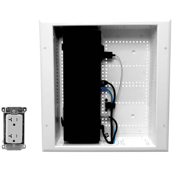 Connected Media Box with Power Receptacle