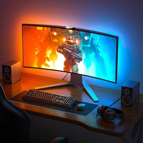 DreamView G1S RGBIC Smart Gaming Kit Integrated LED Strip Light with Camera