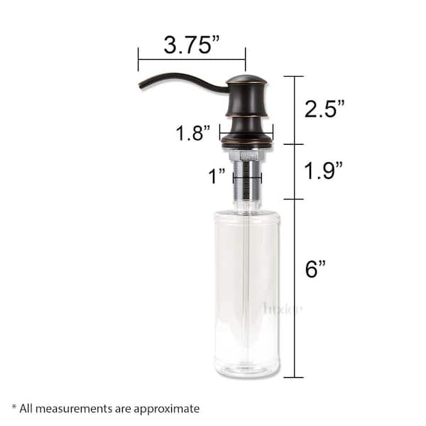 Countertop Deck-Mount Metal Soap and Lotion Dispenser in Oil Rubbed Bronze