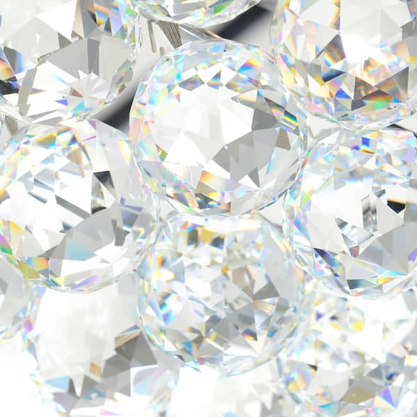 Princess 10 Light Down Chandelier With Chrome Finish