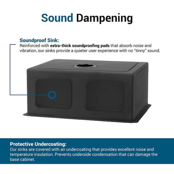 Nepera Black 16 Gauge Stainless Steel 30 in. Single Bowl Farmhouse Apron Kitchen Sink with Bottom Grid and Drain