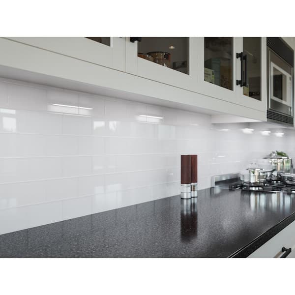 5 ft. Solid Surface Countertop in Black Galaxy Granite