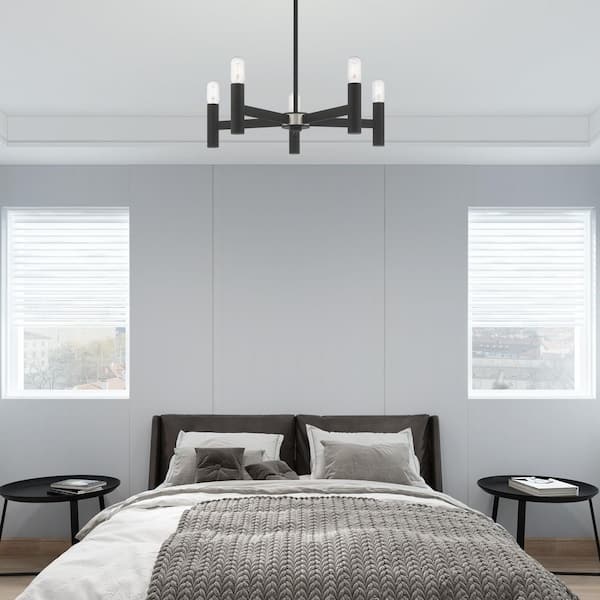 Copenhagen 5 Light Black Chandelier