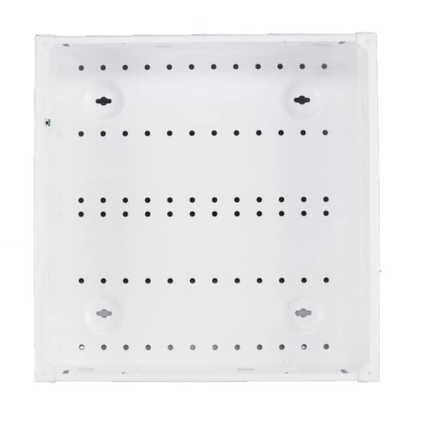 14 in. Structured Media Enclosure and Flush Mount Cover, White