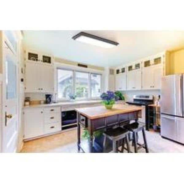 Vanderlyn 4 ft. Brown LED Flush Mount