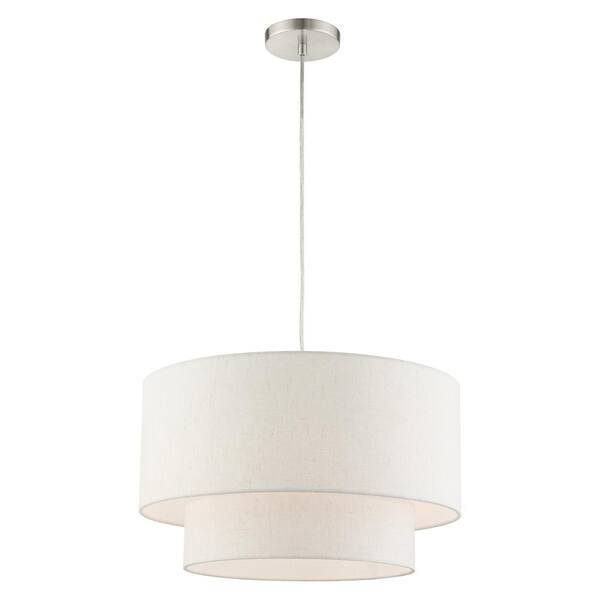 Whitney 3 Light Brushed Nickel Pendant