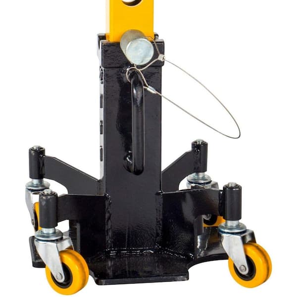 22-Ton Heavy-Duty Jack Stands with Pin Style Stand Welded Steel and 4-Casters