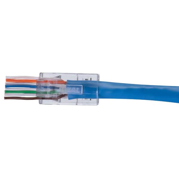 Cat6 Feed-Thru Modular Plug (50-Pack)
