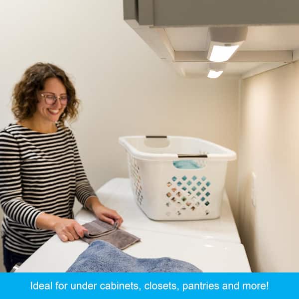 Battery-Operated 18 in. LED White Under Cabinet-Light Bar (6-Pack)