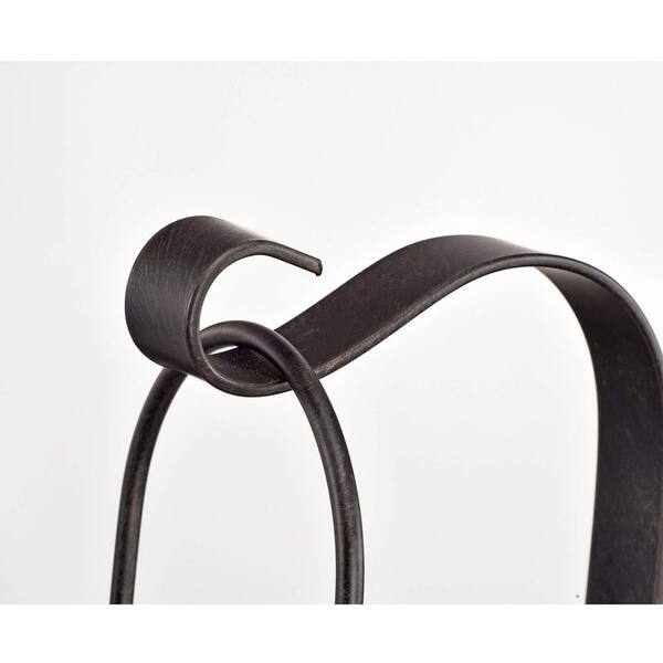 Ruby Antique Black Finish Rustic Wall Sconce Lantern 6.9 in. W x 8.9 in. D x 17.9 in. H