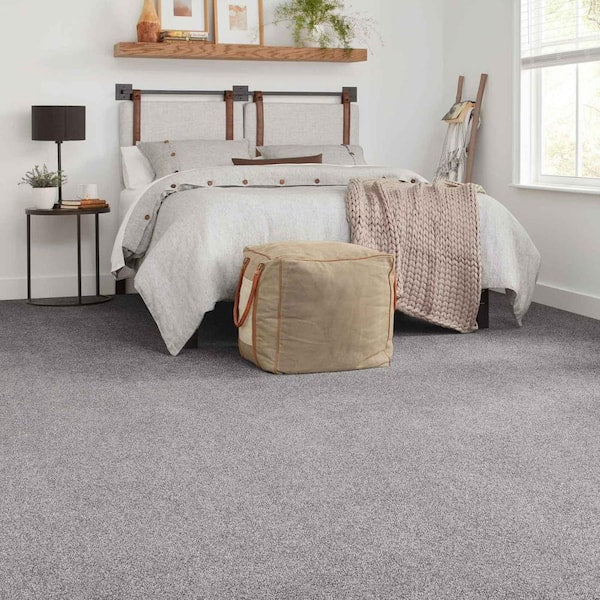 Tides Edge  - Sentinel - Gray 50 oz. Triexta Texture Installed Carpet
