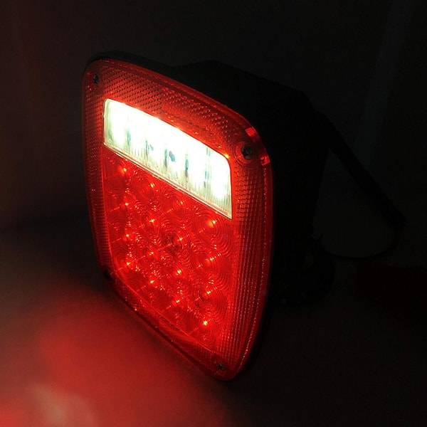 12-Volt 38 LED Universal Square Combination Signal Tail Light (2-Pack)