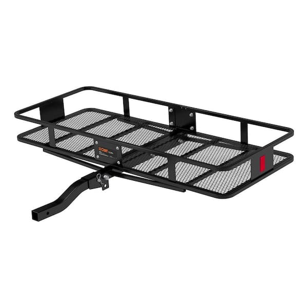 Steel Basket-Style Hitch Cargo Carrier for 2 in. Receivers with Cargo Bag (Black, 500 lb. Capacity, 60 in. x 24 in.)