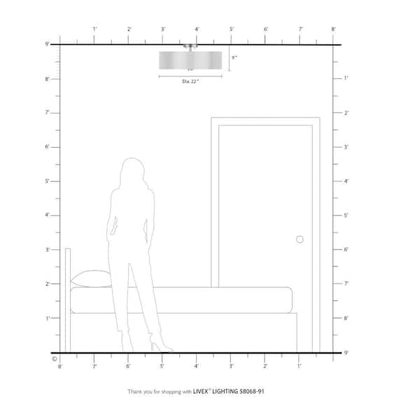 Solstice 5 Light Brushed Nickel Semi Flush Mount