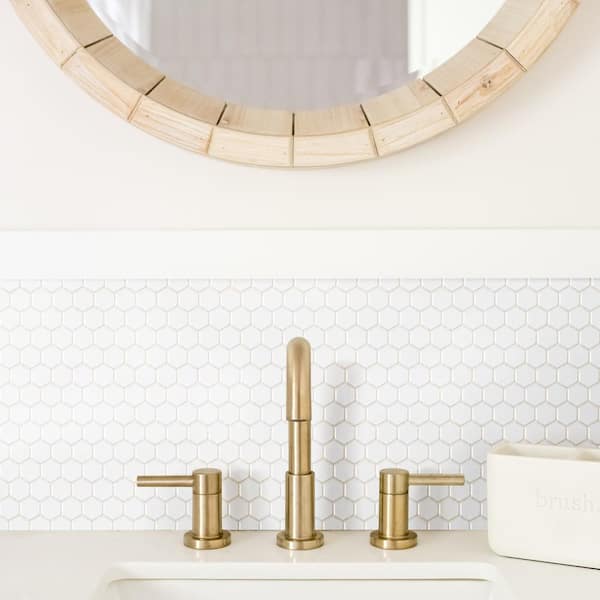 Metro 1 in. Hex Matte White 10-1/4 in. x 11-7/8 in. Porcelain Mosaic Tile (8.6 sq. ft./Case)