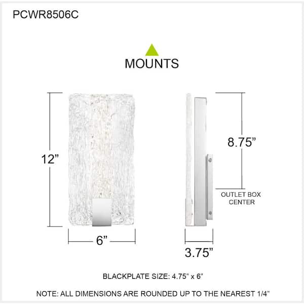 Winter Polished Chrome LED Wall Sconce