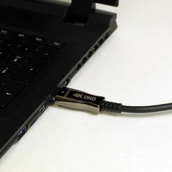 65 ft. Active Ethernet Gold Plated UltraHD 4K/60Hz 18Gbps Slim HDMI Cable - Black