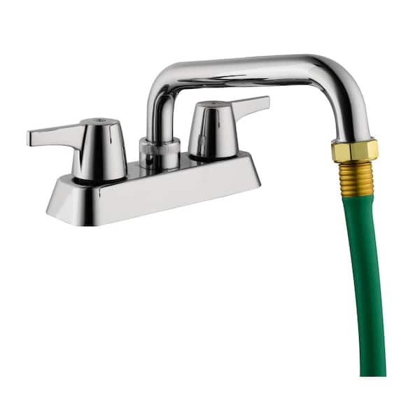 Aragon 4 in. Centerset 2-Handle Laundry Faucet in Chrome