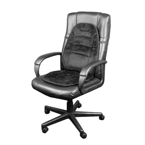 Super-Soft Velour 37 in. x 17.7 in. x 0.5 in. Heated Seat Cushion