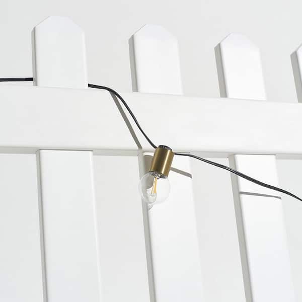 Ambience Glow 12-Light 26 ft. Outdoor Plug-in 1W 2700k LED G40 Globe Bulb String-Light