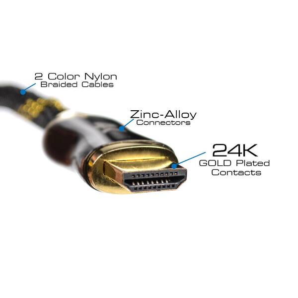 HDMI Premium Certified 2.0b cable with Ethernet, 10 ft. (2-Pack)