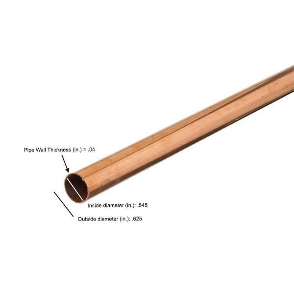 1/2 in. x 10 ft. Copper Type L Pipe