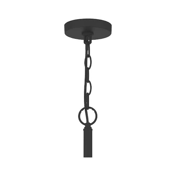 Abner 5-Light Matte Black Chandelier
