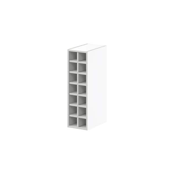 Glacier White Wall Wine Rack 9 in. W x 30 in. H x 14 in. D