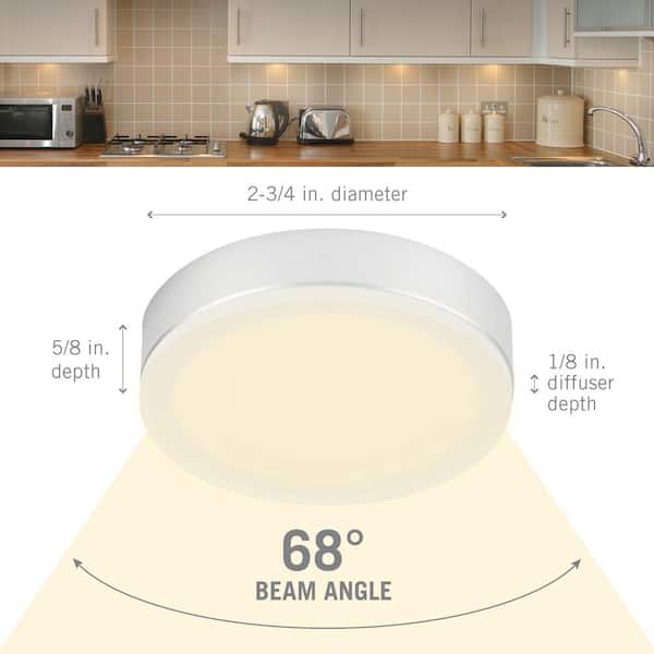 EdgeVue Under Cabinet LED Puck Light 3000K