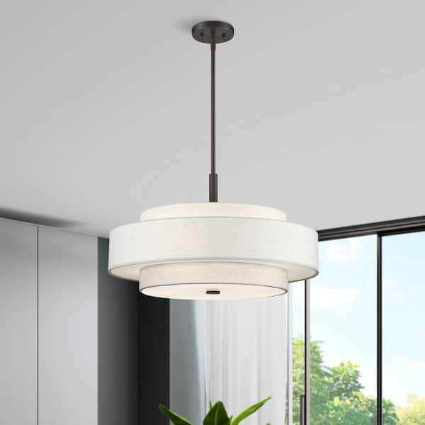 Somerhill 5 Light English Bronze Pendant