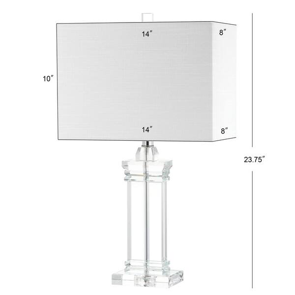 Ophelia 26.5 in. Clear Crystal Table Lamp