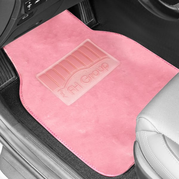 Doe16 Faux Rabbit Fur Non-Slip Floor Mats - Full Set