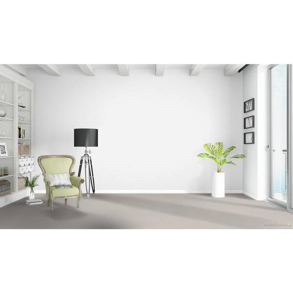 Delicate Flower  - Candytuft - Gray 40 oz. SD Polyester Texture Installed Carpet