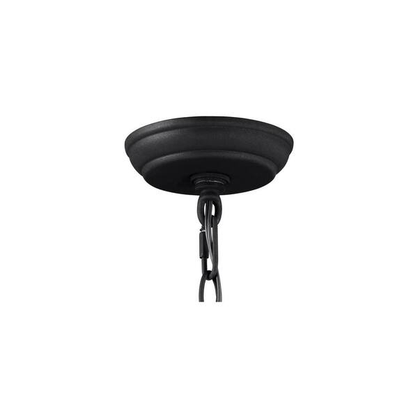 Wyndmere Black 3-Light Outdoor Flush Mount