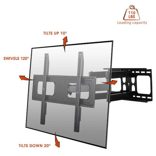 32 in. to 70 in. Full Motion Articulation Wall Mount