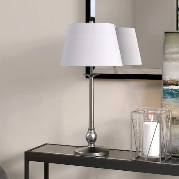 Wilmer 28 in. Brushed Nickel Table Lamp
