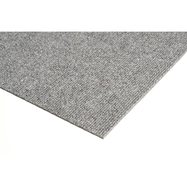 Inspirations Gray Residential 18 in. x 18 Peel and Stick Carpet Tile (16 Tiles/Case) 36 sq. ft.
