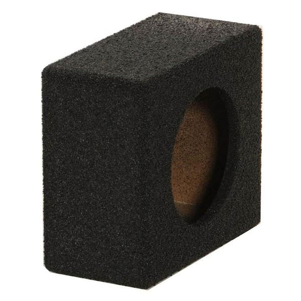 QPower QBomb Single 6.5 in. Bedliner Spray Car Speaker Box Enclosures, Pair